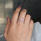 Blushing Beauty Silver Ring with Pink Heart