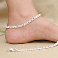 Sleek silver chain payal, perfect for adding a touch of elegance to any outfit.