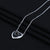 Sterling Silver Black Heart Design Chain Pendant