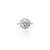 Sterling Silver 'Blaze of the Grace' Cubic Zirconia Ring for Women