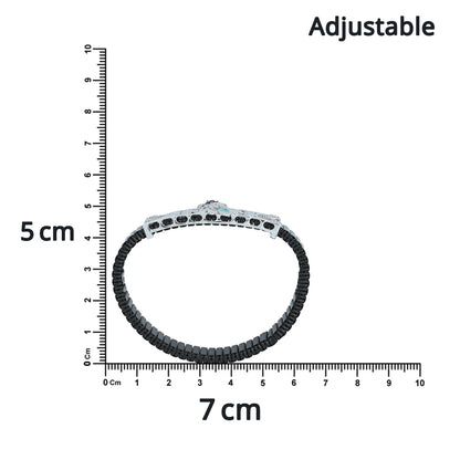 Pure Silver Krishna Design Bracelet