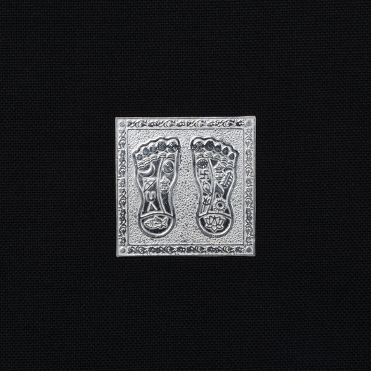 Pure Silver Shree Lakshmi Charan Paduka For Home Temple