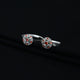 925 Silver Charming Stone Toe Rings