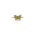 Sterling Silver Yellow Butterfly Cut Gemstone Ring for Girls