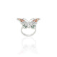 Close-up of a silver girls' ring with a beautifully crafted butterfly, capturing the essence of flying in the sky