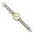 Beautiful Flowers Design Gold Plated Silver Quartz Watch