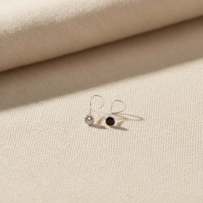 (13 Pcs ₹599 combo) Silver Nose Pin with Round Multicolour Stones