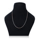 
Double-tone silver chain for men