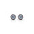 Multicolor Stones Silver Earring For Girls