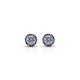 Multicolor Stones Silver Earring For Girls