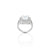 Sterling Silver Halo-Style Statement Ring for Women