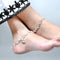 Silver Anklet with Distinct Square Shape and Modern Flair