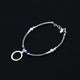 Silver Bracelet with Beads and Ring