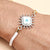 Elegant silver bracelet featuring a protective evil eye charm