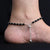 Sterling Silver and Black Beads with Ghungroo Anklet for Girls