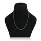 Rose gold plated sterling silver thin chain with a sleek design