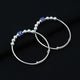 Sterling Silver Single Evil Eye Design Kada for Boys