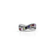 Sterling Silver Infinite Design Ring for Her with Colorful Stones