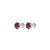 Beauitful Purple Stone Sterling Silver Earrings