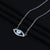 Sterling Silver Evil Eye Thin Chain Pendant