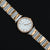 Multiple White Stones Designer Silver Watch