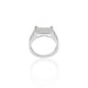 Silver Voguish Glance Menz Ring