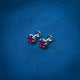 Beauitful Purple Stone Sterling Silver Earrings