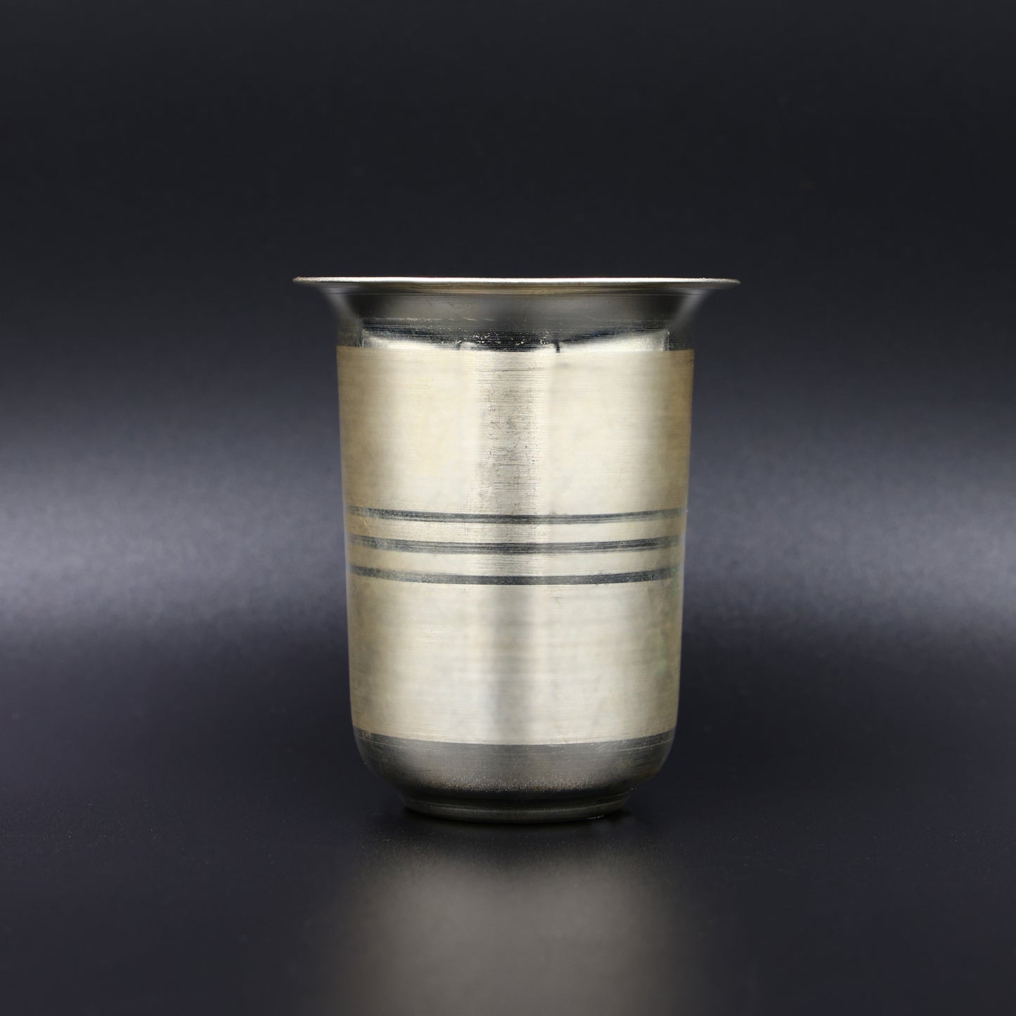 Handcrafted silver glass with a polished finish for special occasions