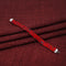 Silver Royal Red Knitted Kalava Moli Bracelet
