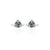 Elegant silver toe rings featuring gleaming green gemstones for a vibrant look