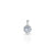 925 silver pendant featuring a center CZ stone with an elegant flower design for girls