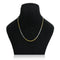 Gold Plated Spiral Pattern Dual Tone Silver Chain