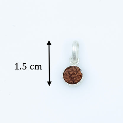 Silver Rudraksha Classic Round Pendant