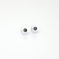 Classic Green Stud Silver Earrings