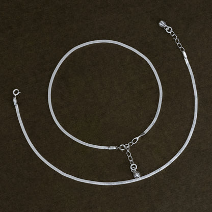 Stylish Silver Chain Payal For Girls