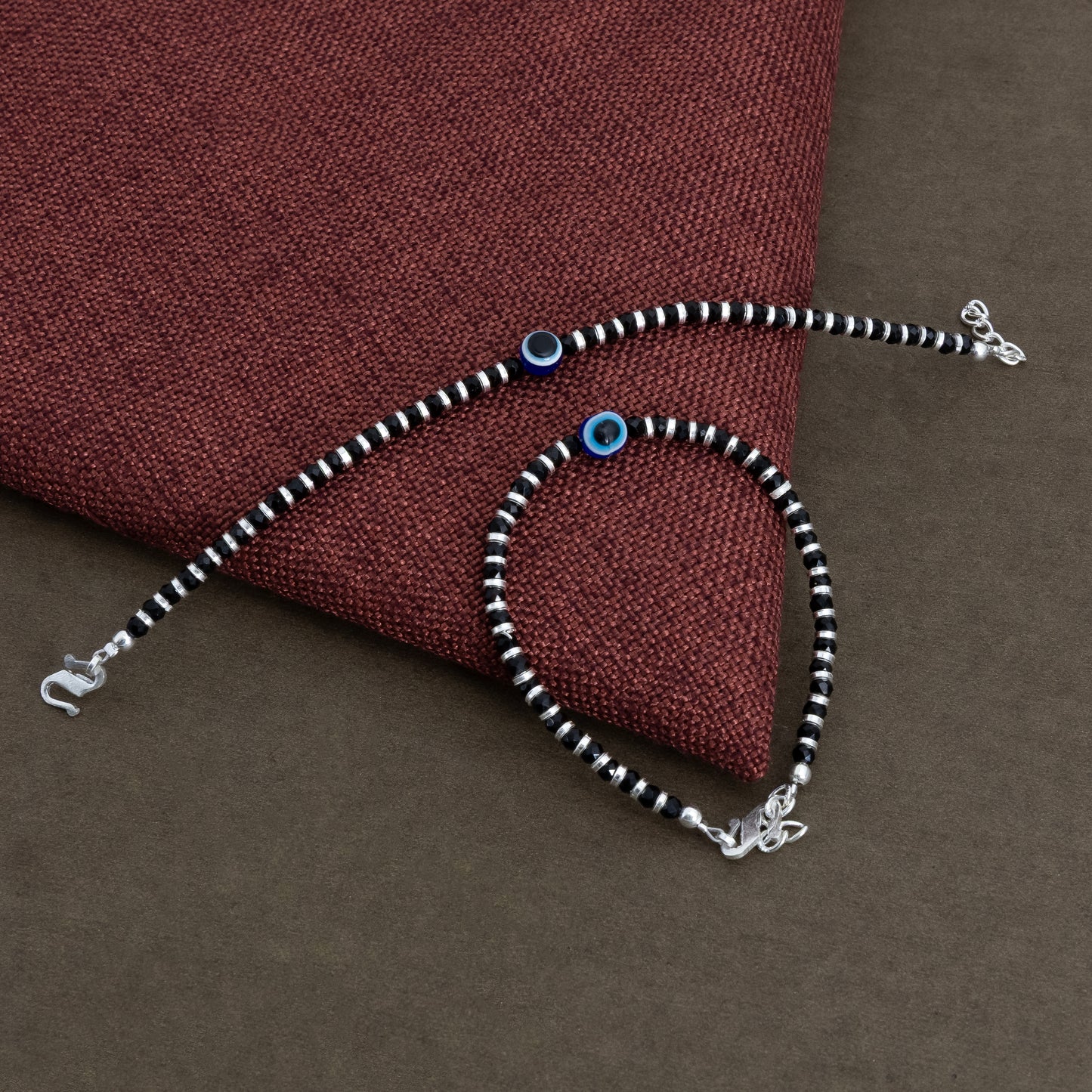 Evil Eye Protection Silver Bracelet for Babies