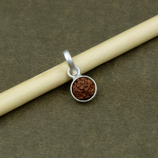 Silver Rudraksha Classic Bead Pendant