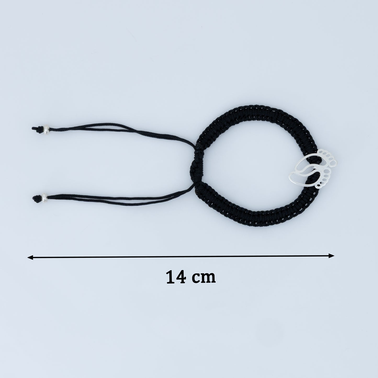 Silver Foot & Hand Pendant Dhaga Bracelets