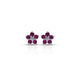 Purple Gemstone Sterling Silver Earrings