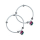 Colourful Apple Design Sterling Silver Kada For Baby