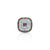 Sterling silver ring featuring a stunning purple stone at the center