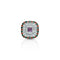 Sterling Silver Ring with Purple Stone at Center