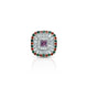 Sterling silver ring featuring a stunning purple stone at the center