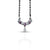Sterling Silver Bow Purple Gemstone Mangalsutra