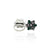 Silver White Green Gems Toe Rings