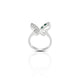 925 Silver Glowing Butterfly Ring for Girls