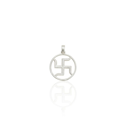 925 silver pendant featuring a traditional Swastik design