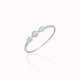 Silver Random Colours Minimal Gems Bracelet