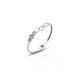 Sterling Silver CZ Stone Connecting Heart Kada