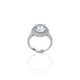 Elegant Sterling Silver 'Blaze of the Grace' Ring for Women with Cubic Zirconia